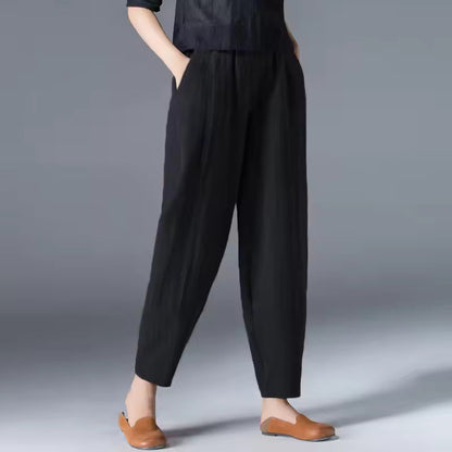 Adélaïde | Tapered Pull-On Summer Trousers