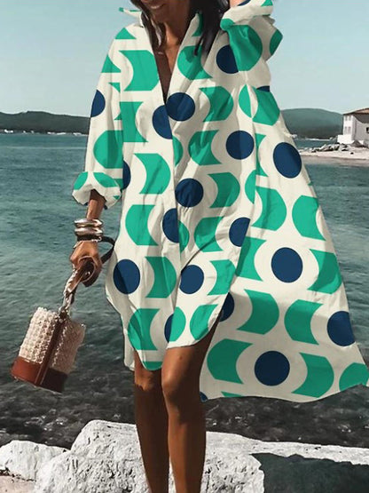 Maren | Printed Summer Shirt Dress