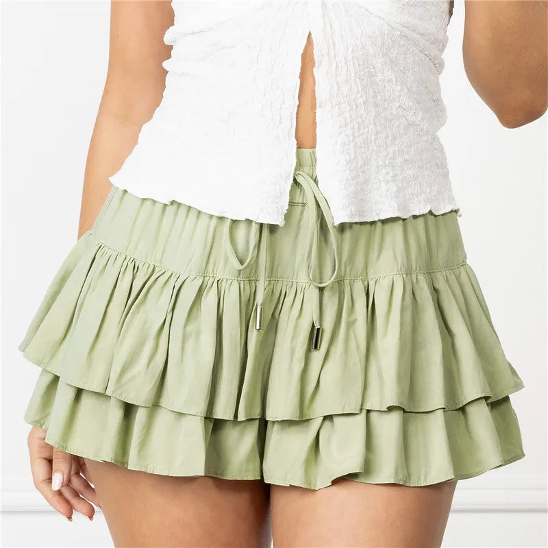 Solara | Tiered Mini Ruffle Skirt