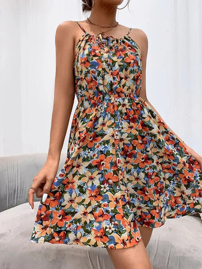 Isla | Floral Summer Midi Dress