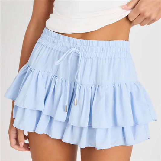Solara | Tiered Mini Ruffle Skirt