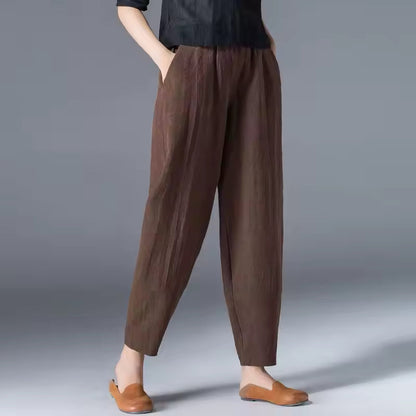 Adélaïde | Tapered Pull-On Summer Trousers