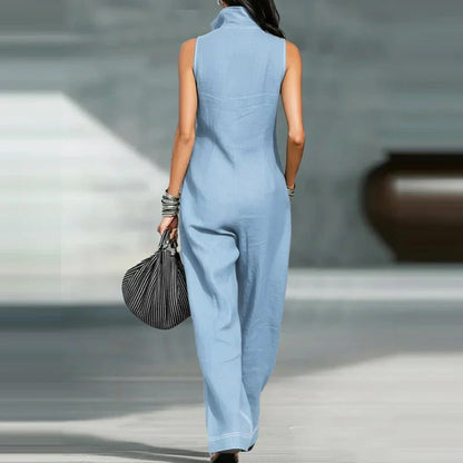 Marielle | Zip-Front Wide-Leg Jumpsuit
