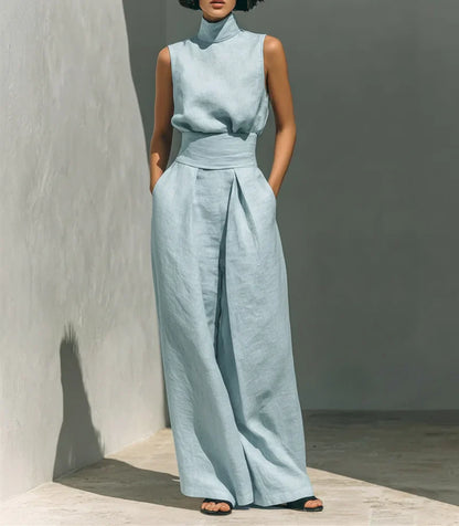 Evelisse | Tailored Wide-Leg Pants Set