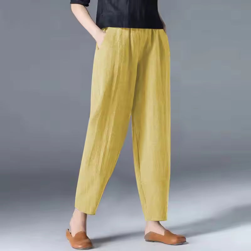 Adélaïde | Tapered Pull-On Summer Trousers