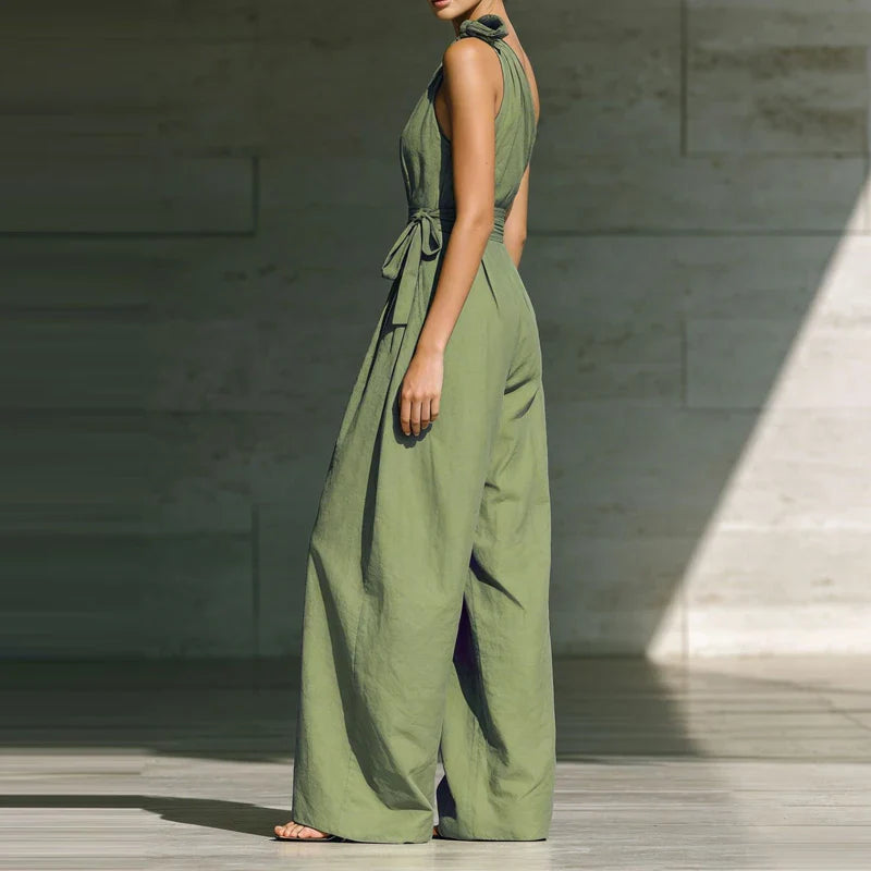 Arielle | One-Shoulder Wide-Leg Jumpsuit