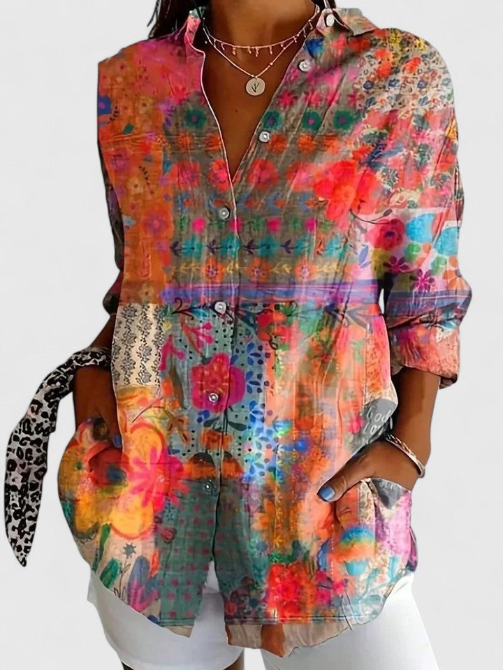 Marcelle | Printed Relaxed Fit Blouse