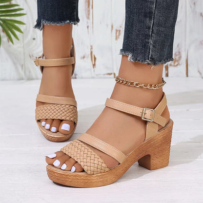 Marcella | Woven Platform Sandals