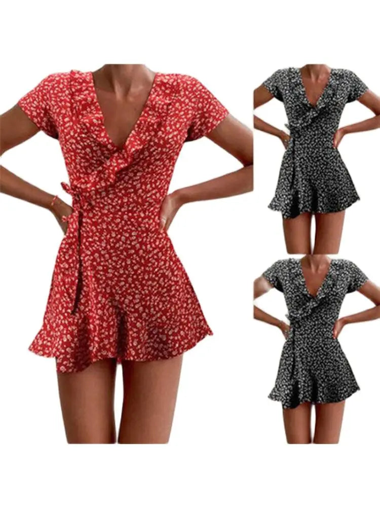 Chloe | Floral Wrap Mini Dress