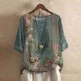 Raphaëlle | Floral Retro-Inspired Blouse