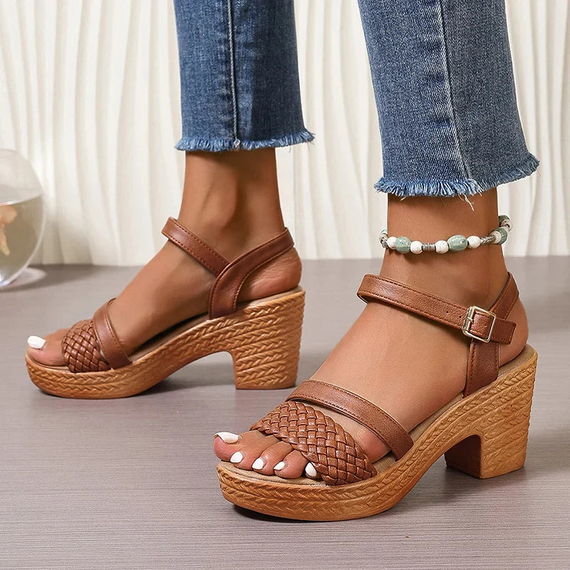 Marcella | Woven Platform Sandals