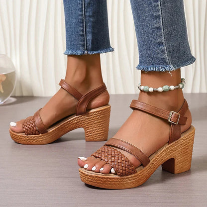 Marcella | Woven Platform Sandals