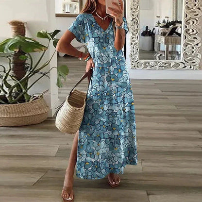 Amelie | Boho Printed Maxi Dress