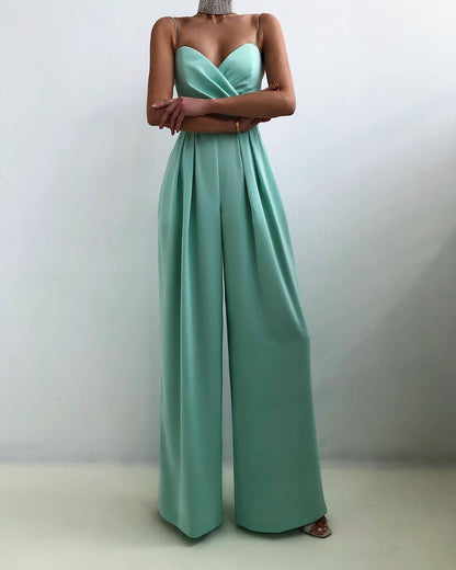 Celestia | Strapless Wide-Leg Jumpsuit