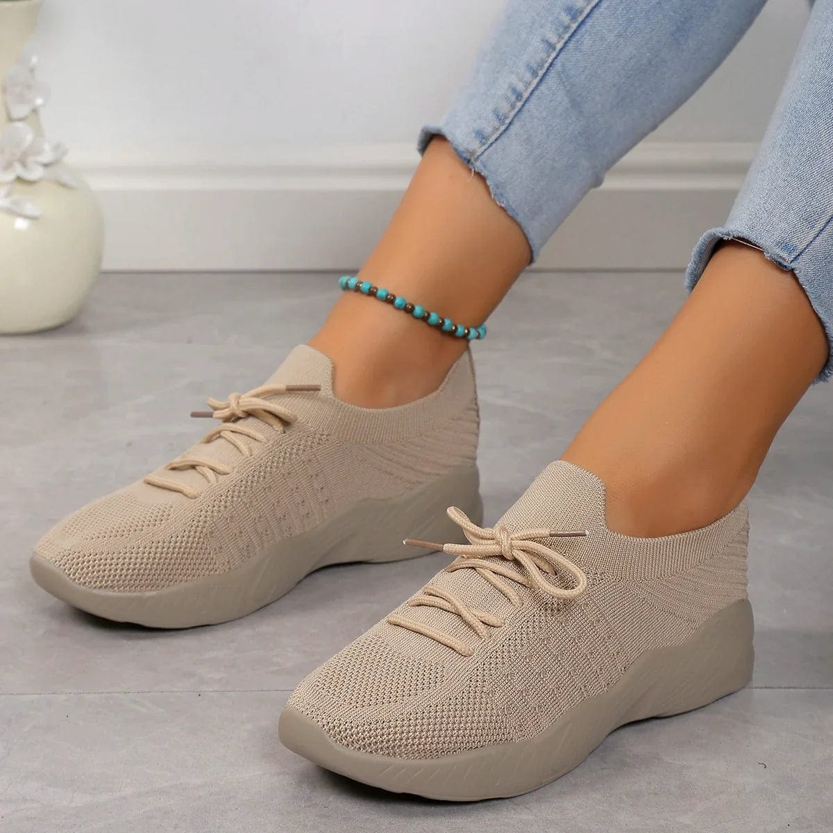 Cecily | Knit Slip-On Sneakers for Women