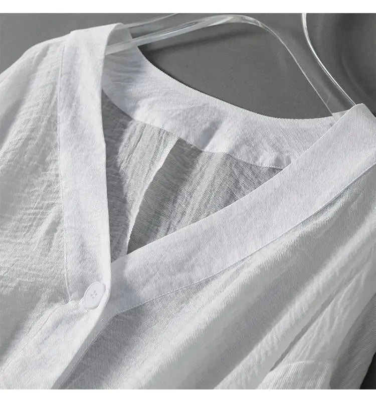 Mirelle | Linen V-Neck Blouse
