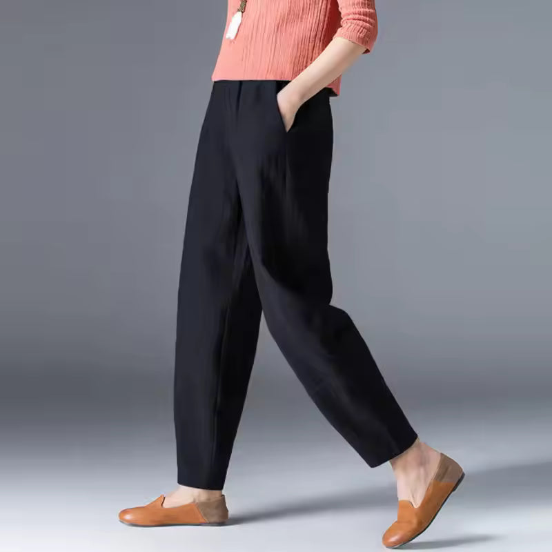 Adélaïde | Tapered Pull-On Summer Trousers