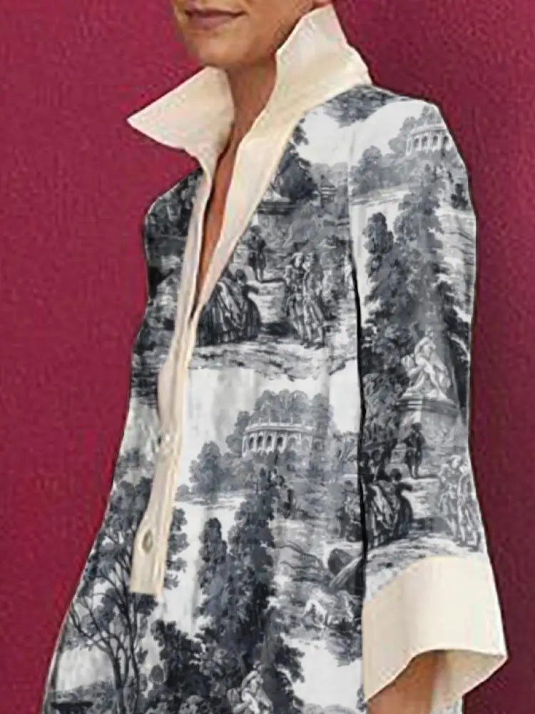 Colette | Toile Print Mini Tunic Dress