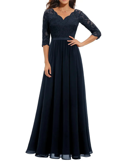 Maëva | Romantic Lace Maxi Dress