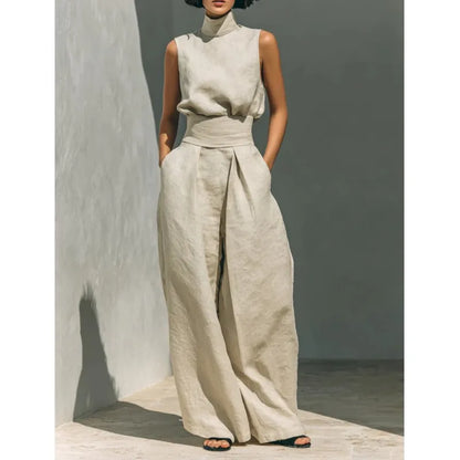 Evelisse | Tailored Wide-Leg Pants Set