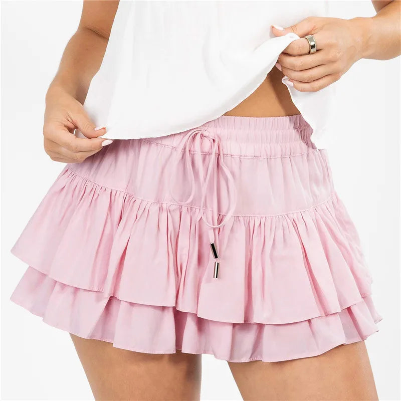 Solara | Tiered Mini Ruffle Skirt
