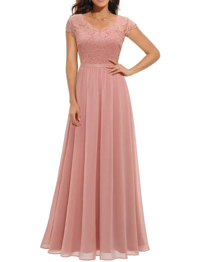 Maëva | Romantic Lace Maxi Dress