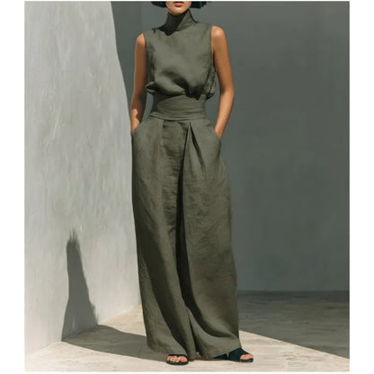 Evelisse | Tailored Wide-Leg Pants Set