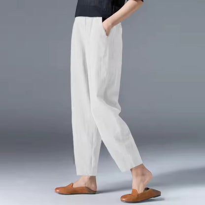 Adélaïde | Tapered Pull-On Summer Trousers