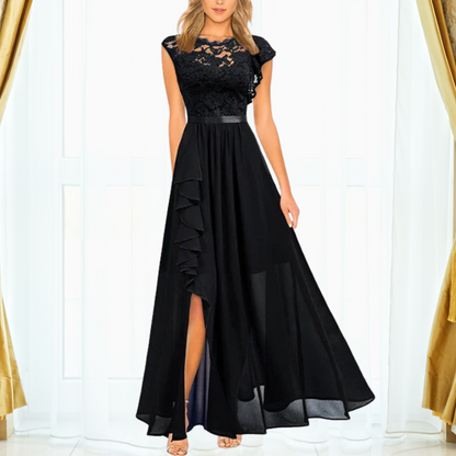 Lunessa | Lace Chiffon Maxi Dress