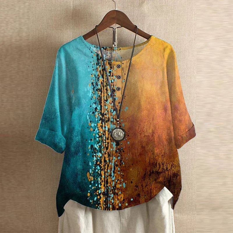 Raphaëlle | Floral Retro-Inspired Blouse