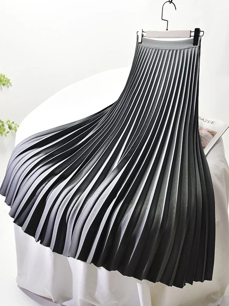 Seraphina | Elegant Pleated Midi Skirt
