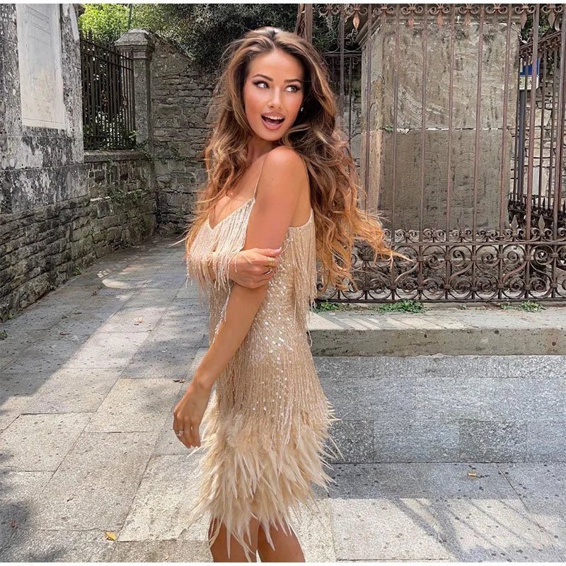 Lena | Sequin Cocktail Mini Dress