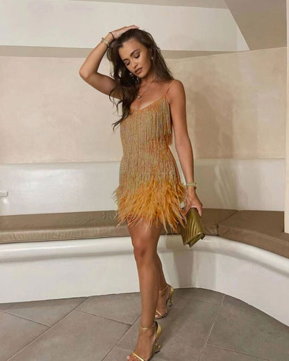 Lena | Sequin Cocktail Mini Dress