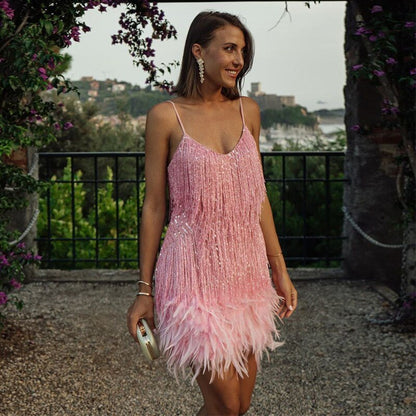 Lena | Sequin Cocktail Mini Dress