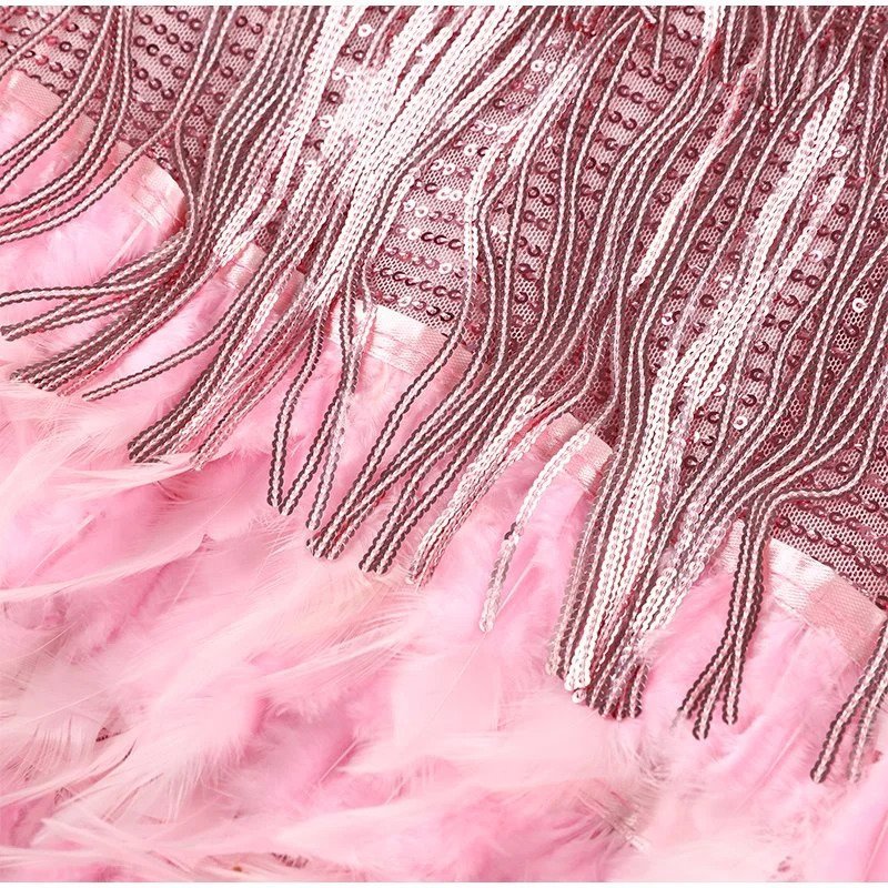 Liorra | Sequin Fringe Mini Dress