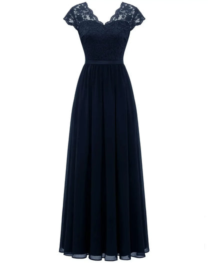 Maëva | Romantic Lace Maxi Dress