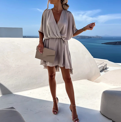 Rose | Long Sleeve Button Front Mini Dress