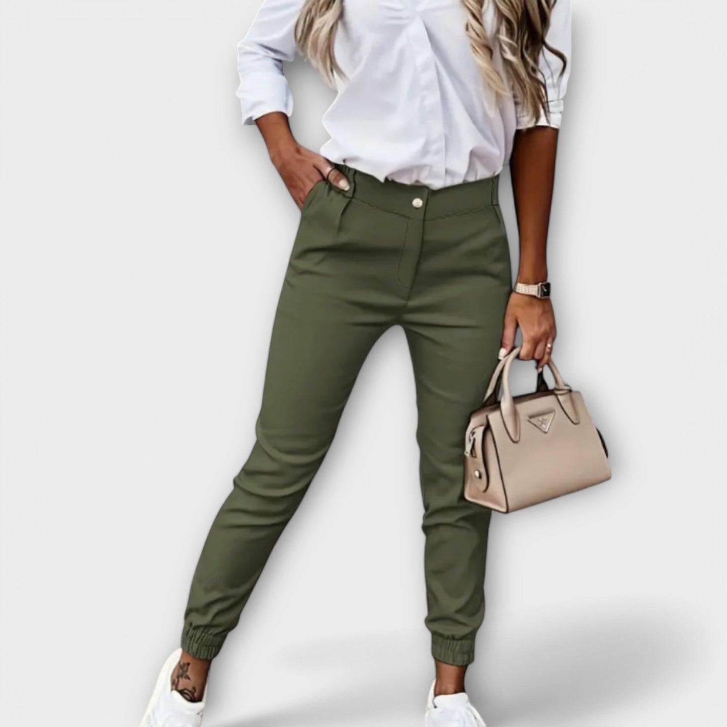 Camille | Stretch Ankle Pants