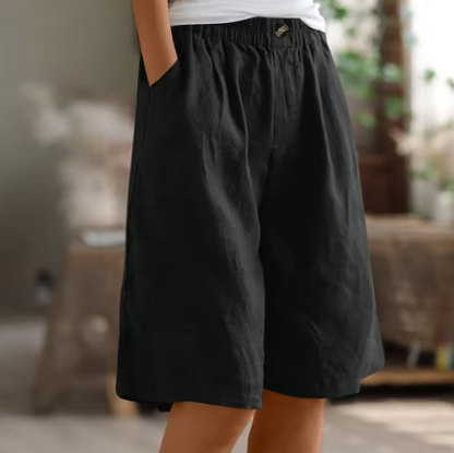 Renee | Linen Look Bermuda Shorts