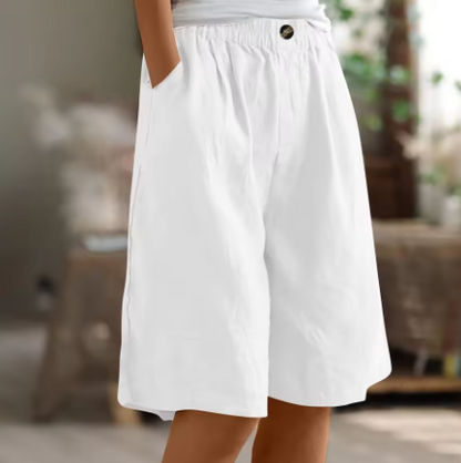 Renee | Linen Look Bermuda Shorts