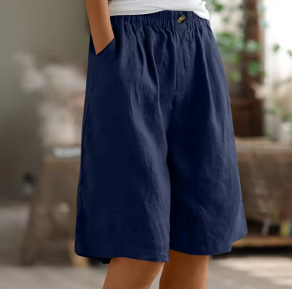 Renee | Linen Look Bermuda Shorts