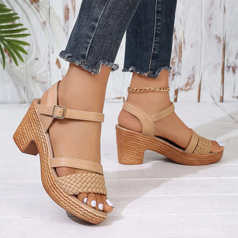 Marcella | Woven Platform Sandals
