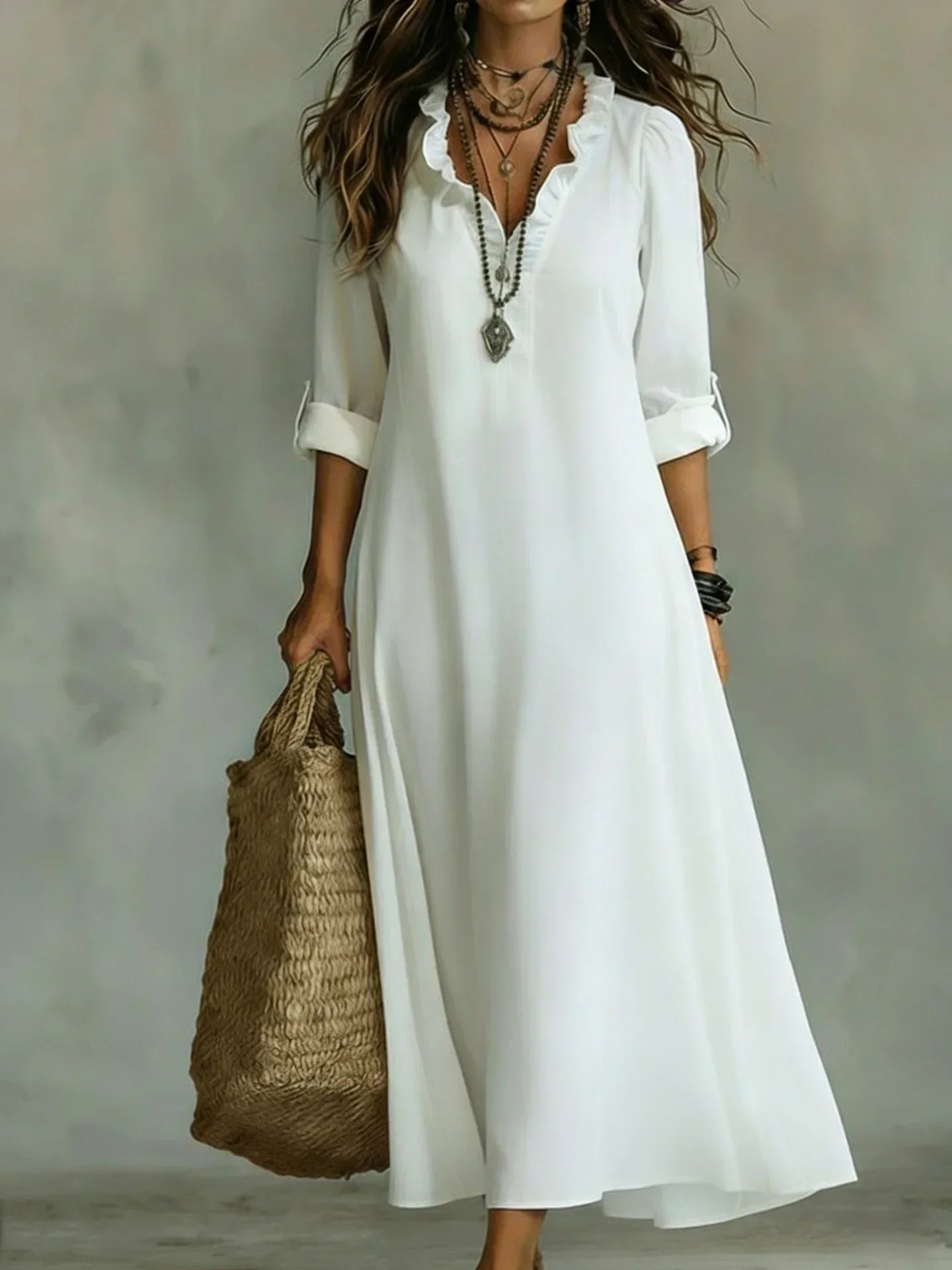 Mirette | Floral Long Sleeve Maxi Dress