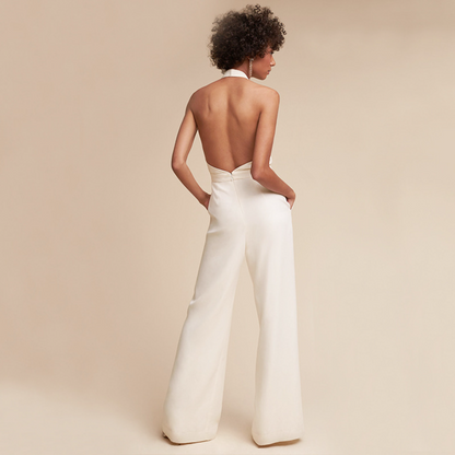 Fiora | Halter Wide Leg Jumpsuit