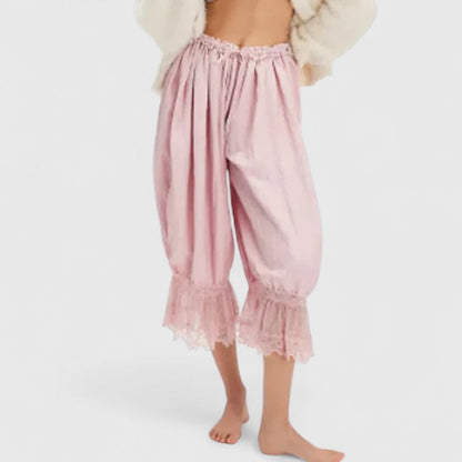 Viera | Lace Patchwork Wide Leg Pants