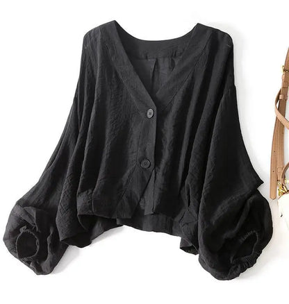 Mirelle | Linen V-Neck Blouse