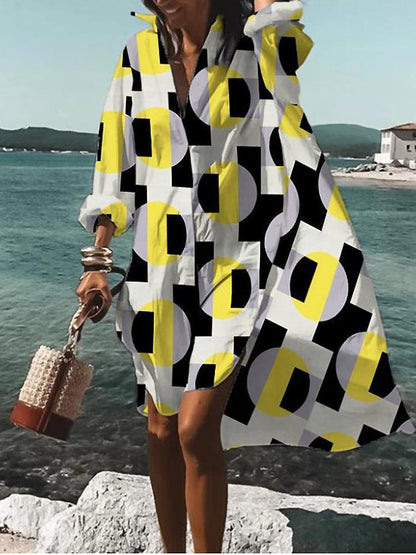 Maren | Printed Summer Shirt Dress