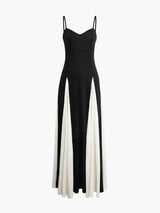 Noémie | Black-and-White Printed Maxi Dress