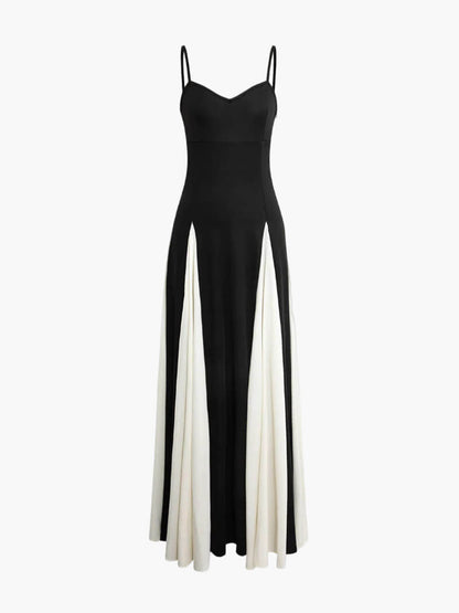 Noémie | Black-and-White Printed Maxi Dress