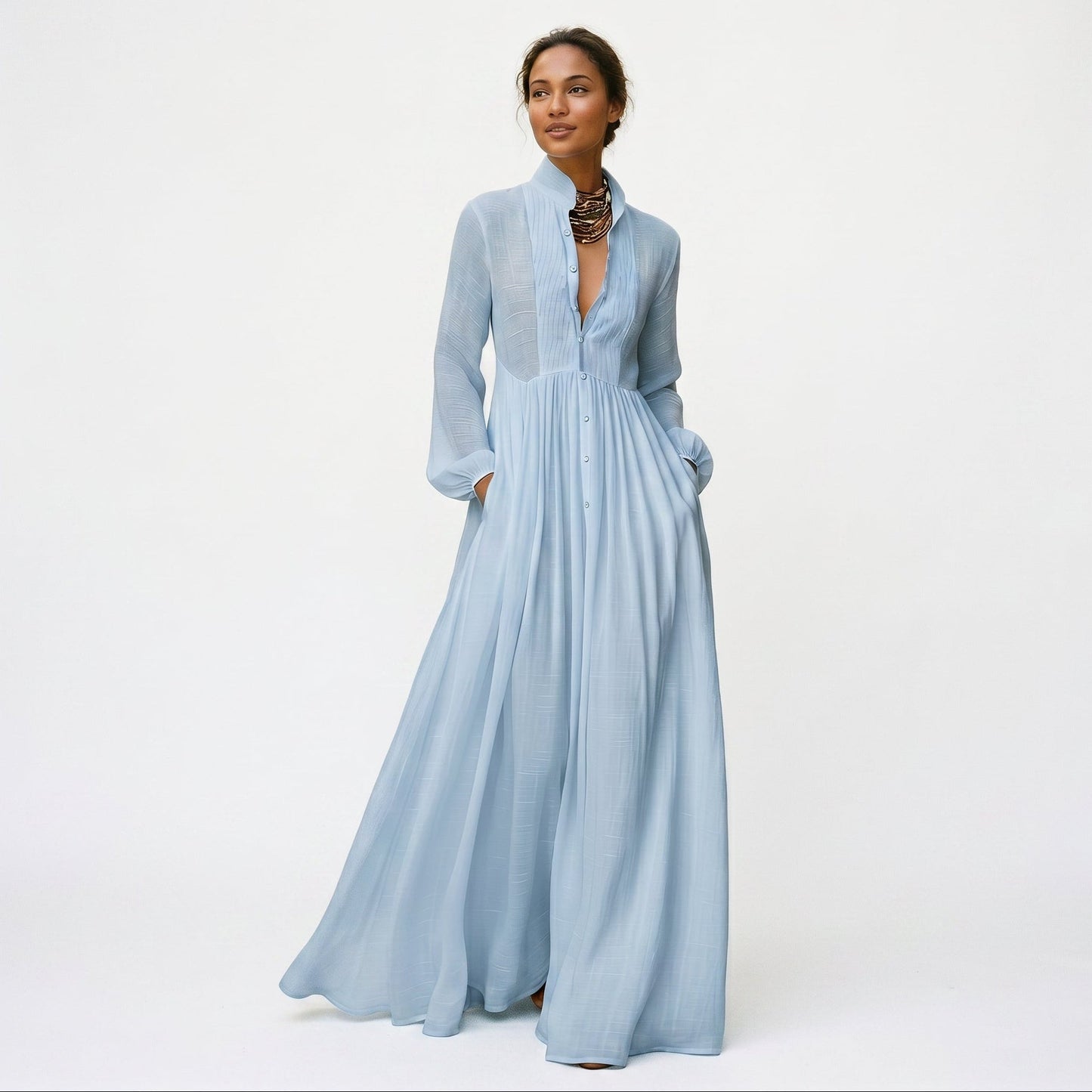 Hattie | Long-Sleeve Maxi Dress